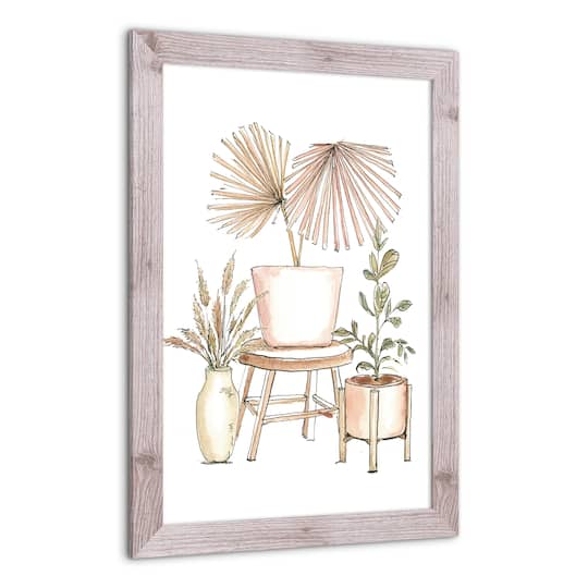 Boho Plant Still Western Framed Print